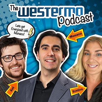 Westermo Podcast cover art with guest Leandro Monaco.