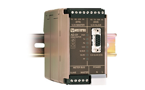 Industrial Serial Converter between RS-232 and M-Bus by Westermo.